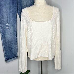 Old Navy Crop Square Neck Sweater size XL